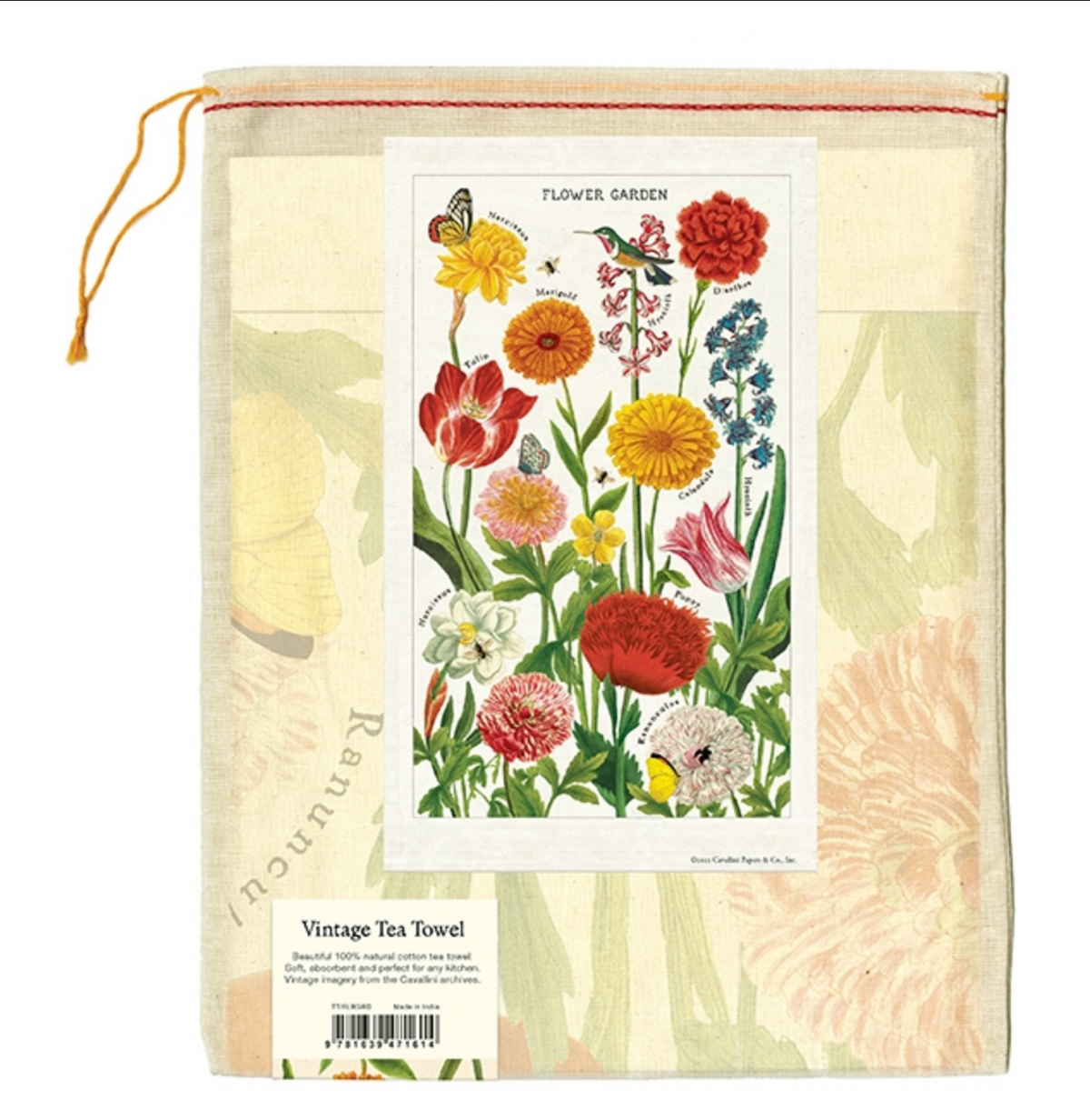 Flower Garden Tea Towel — alternate view 2