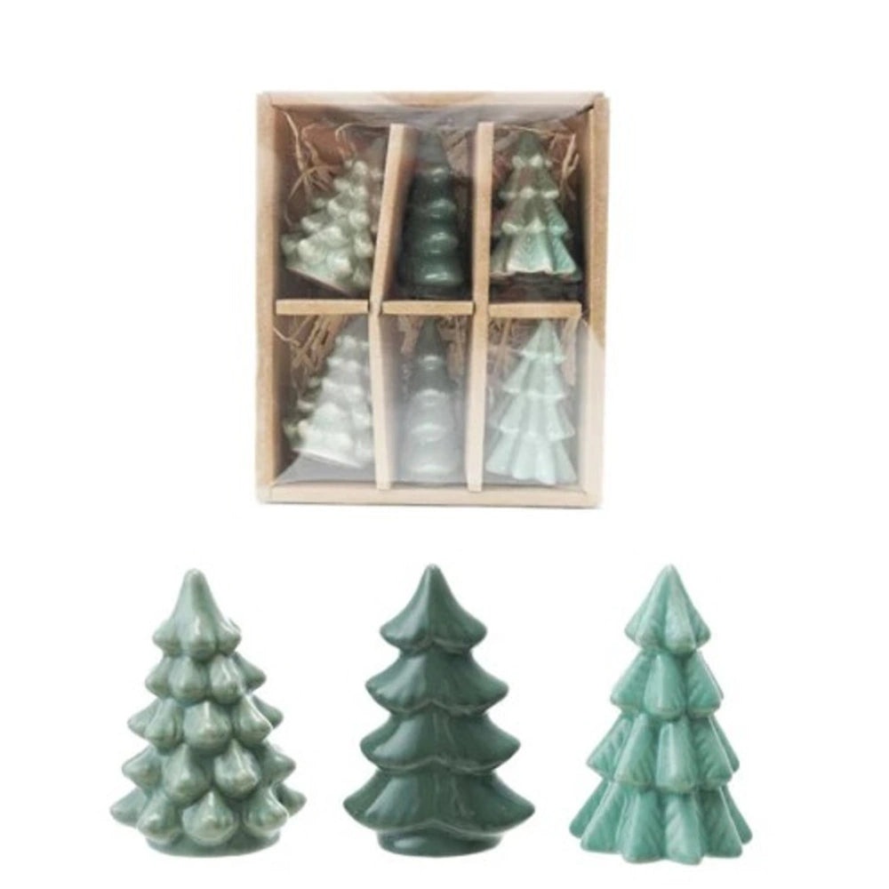 Green Stoneware Trees — alternate view 2