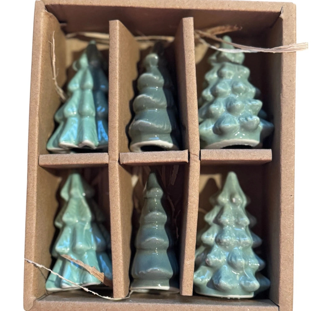 Green Stoneware Trees — alternate view 3