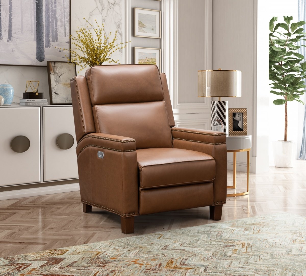 Smithfield Power Recliner: Bennington Saddle — alternate view 9