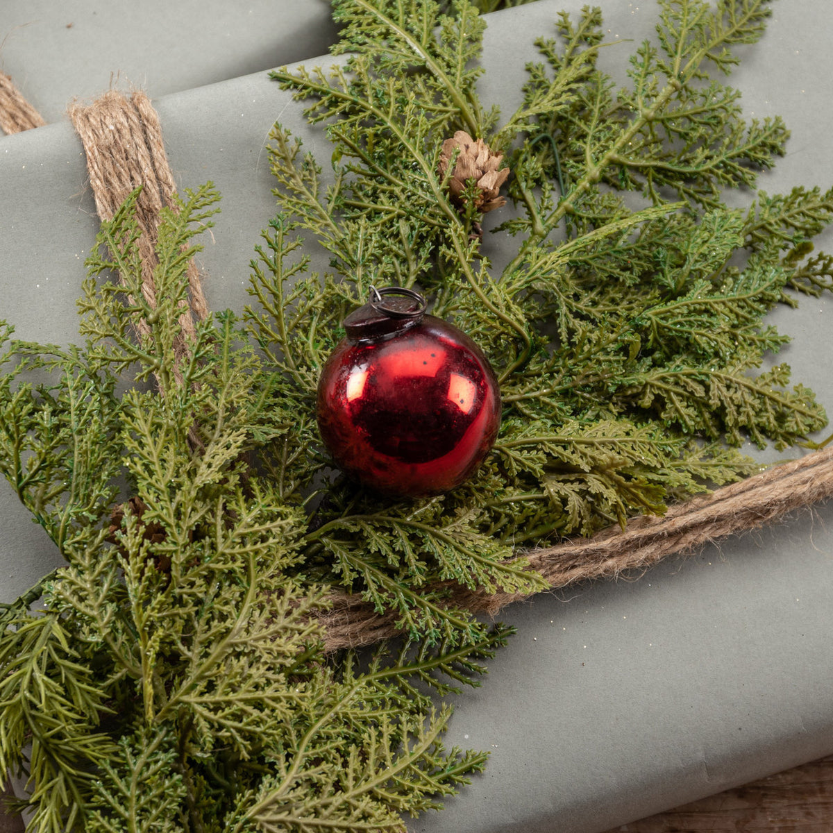 Red Kugel Ornament (2")