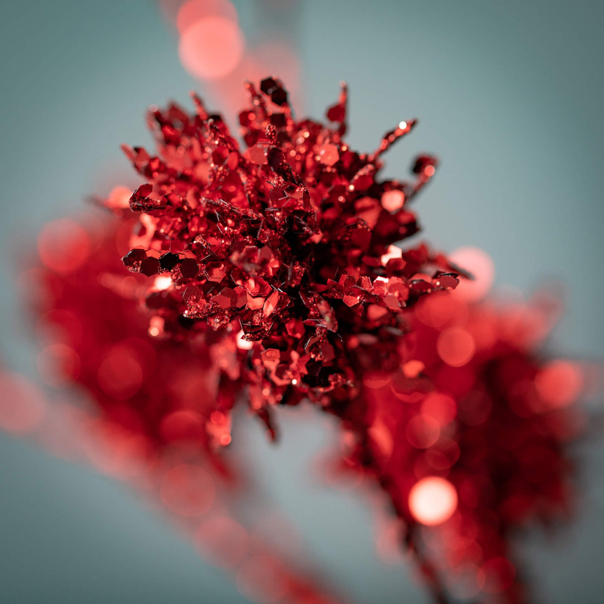 Red Glittered Ball Spray — alternate view 2