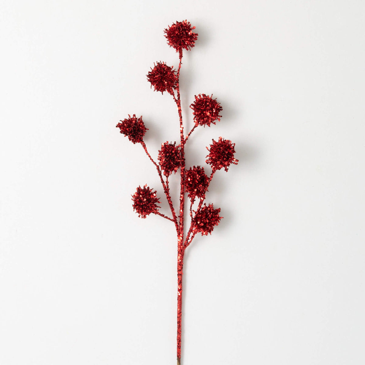 Red Glittered Ball Spray