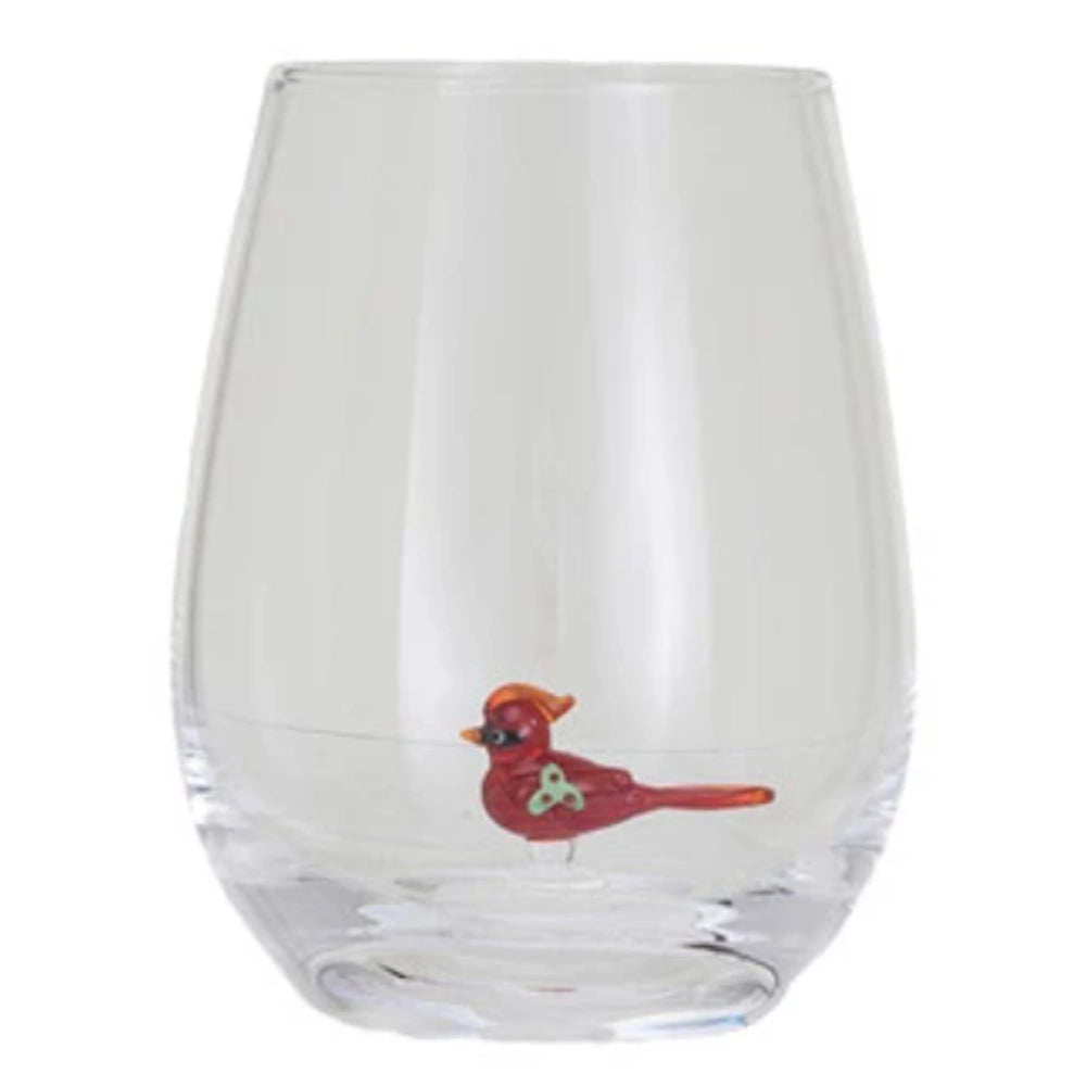 Stemless Wine Glass with Holiday Figure — alternate view 5