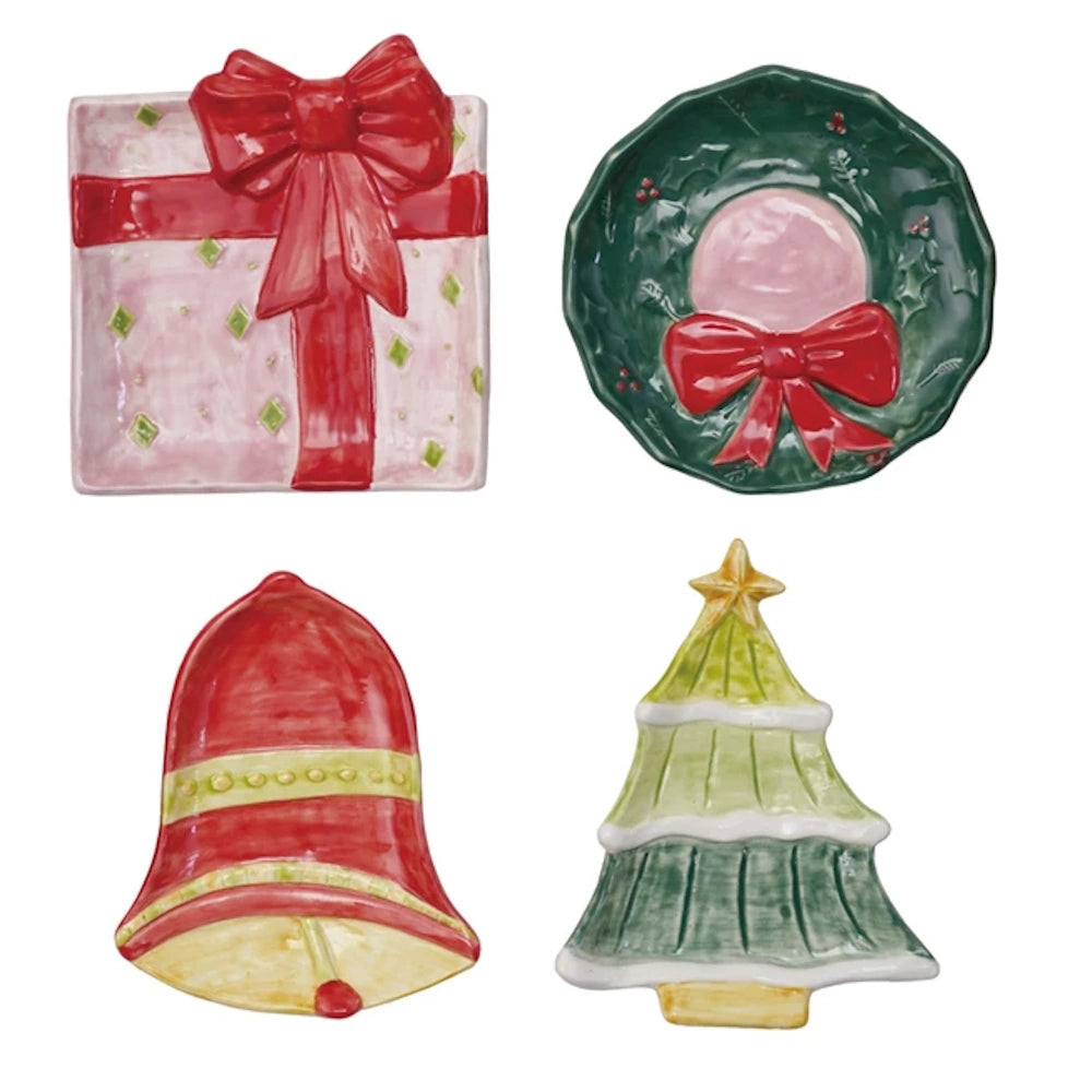 Stoneware Dish with Holiday Shape — alternate view 2