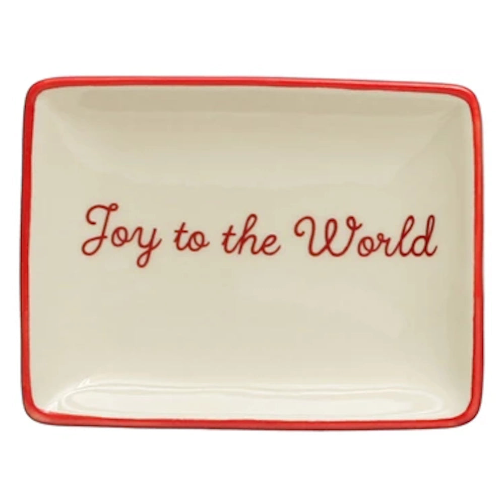 Stoneware Dish with Holiday Words — alternate view 6