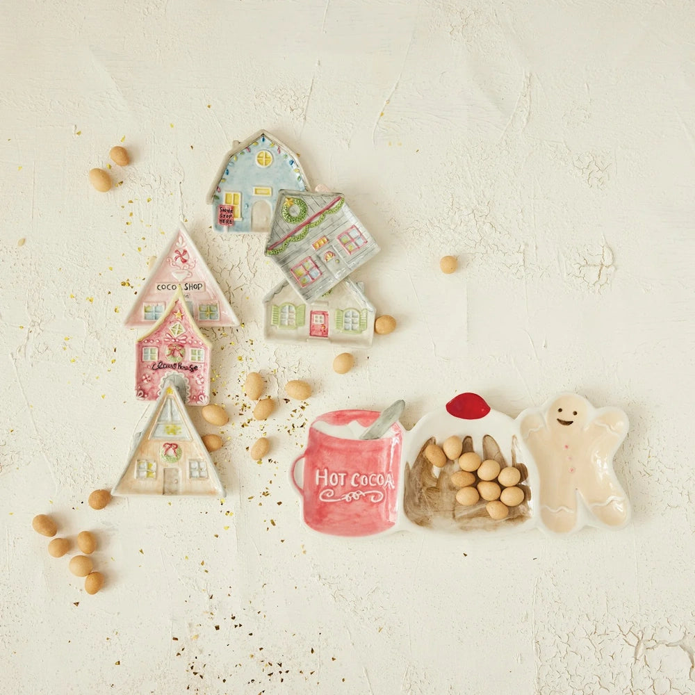 Stoneware House Shaped Dish