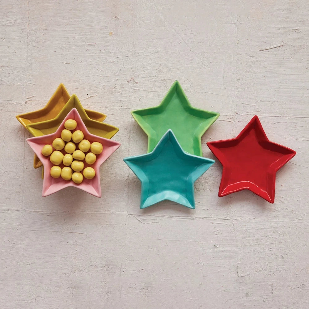 Stoneware Star Shaped Dish