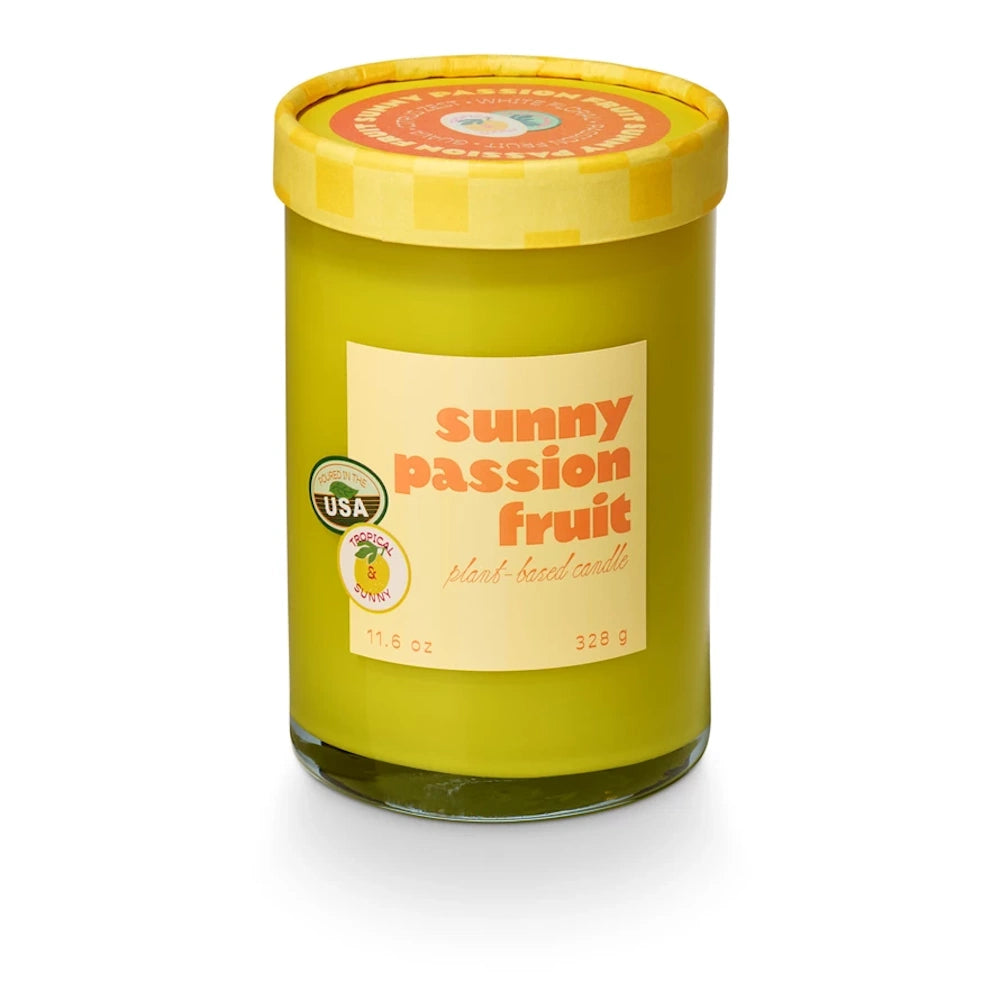 Sunny Passionfruit Glass Candle
