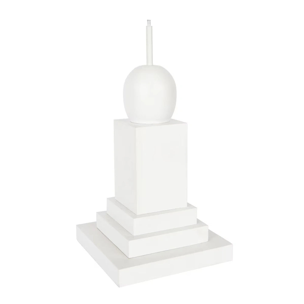 Tall White Wood Display Pole