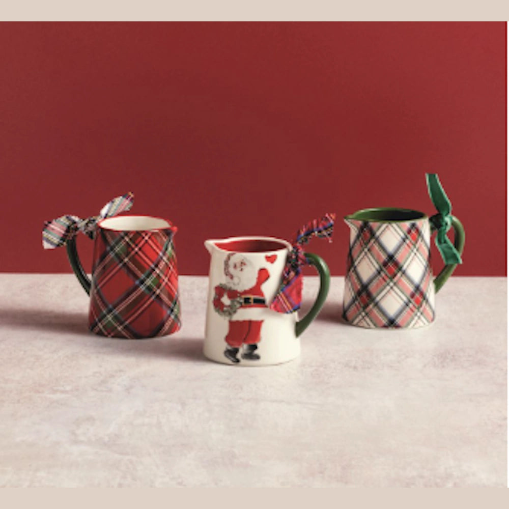 Tartan Christmas Bud Vase