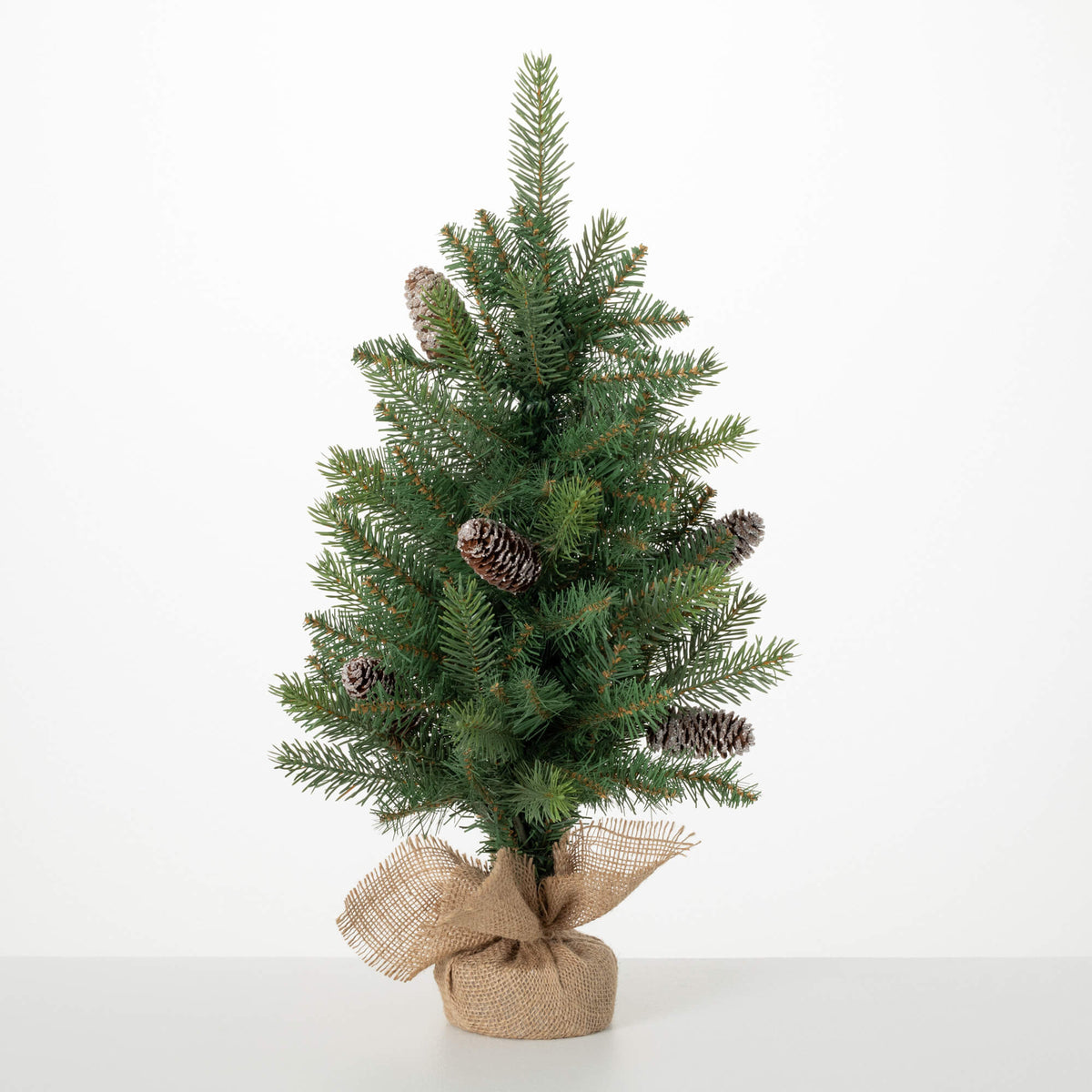 Pinecone Tree In Burlap Small