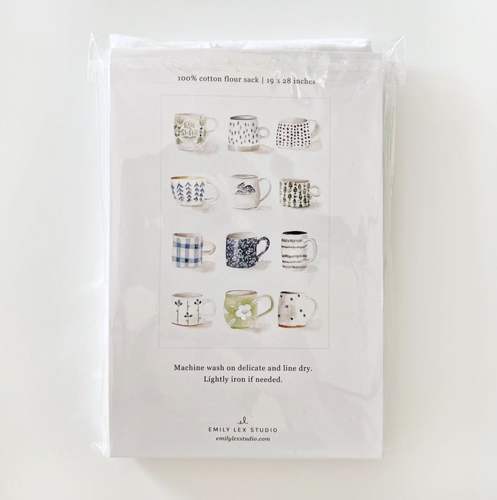 Mugs Tea Towel — alternate view 2