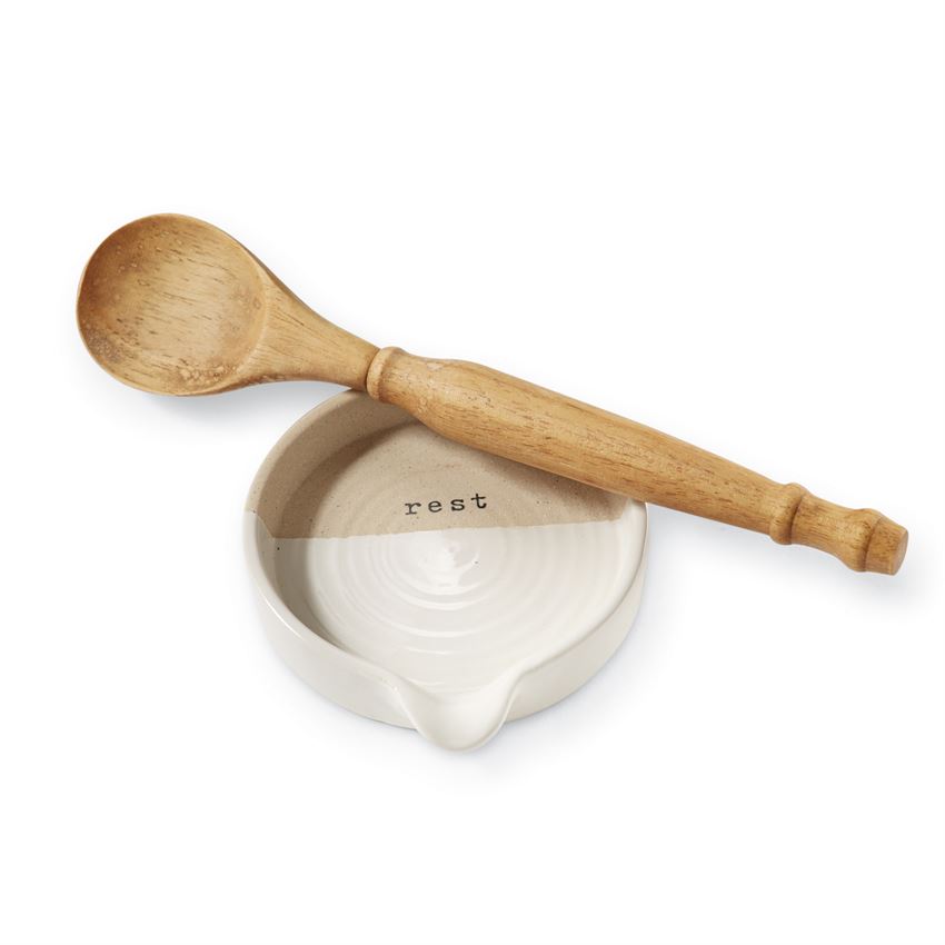 Stoneware Spoon Rest Set — alternate view 2