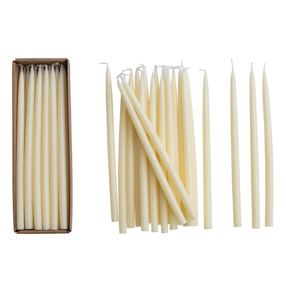Unscented Thin Taper Candle — alternate view 2