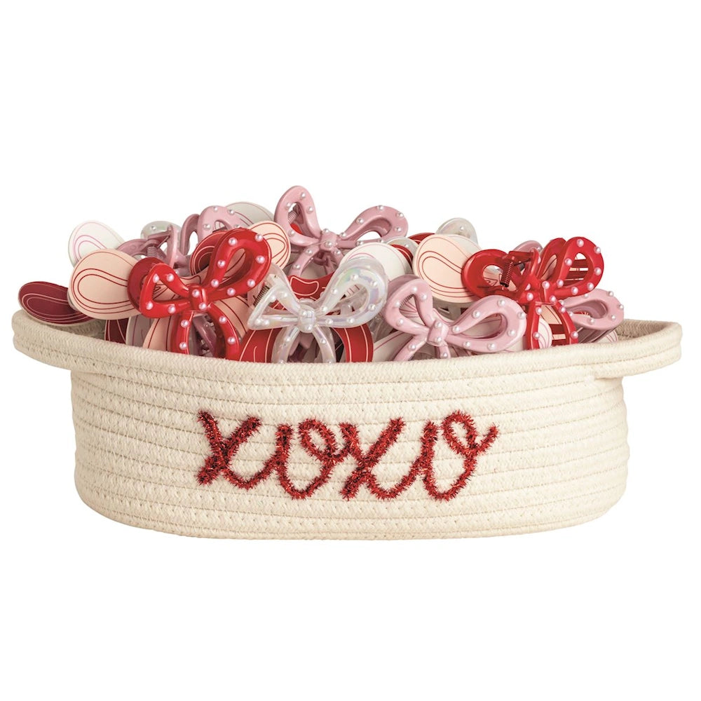 Valentine Bow Claw Clips