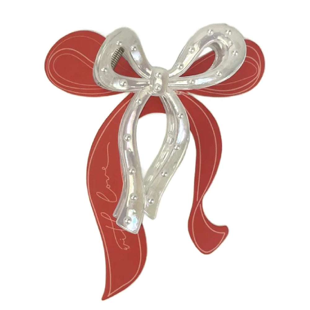 Valentine Bow Claw Clips — alternate view 4