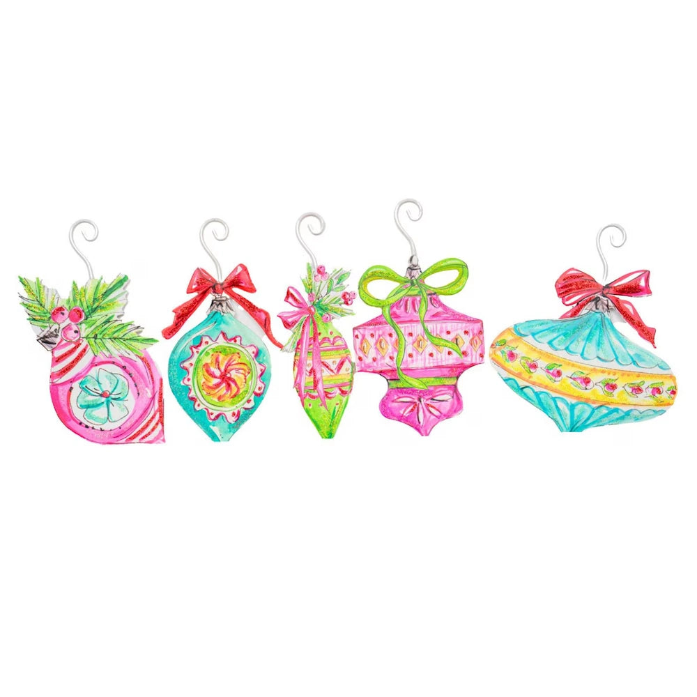 Set of 5 Vintage Ornaments