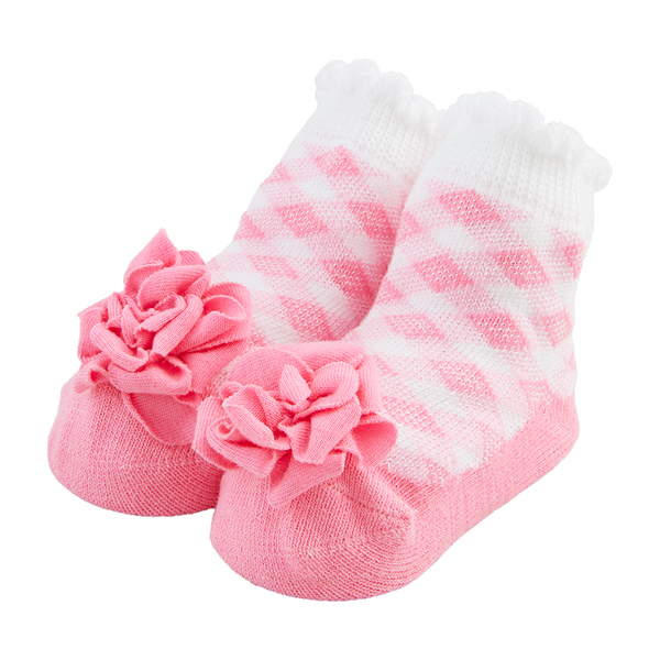 Flower Gingham Socks