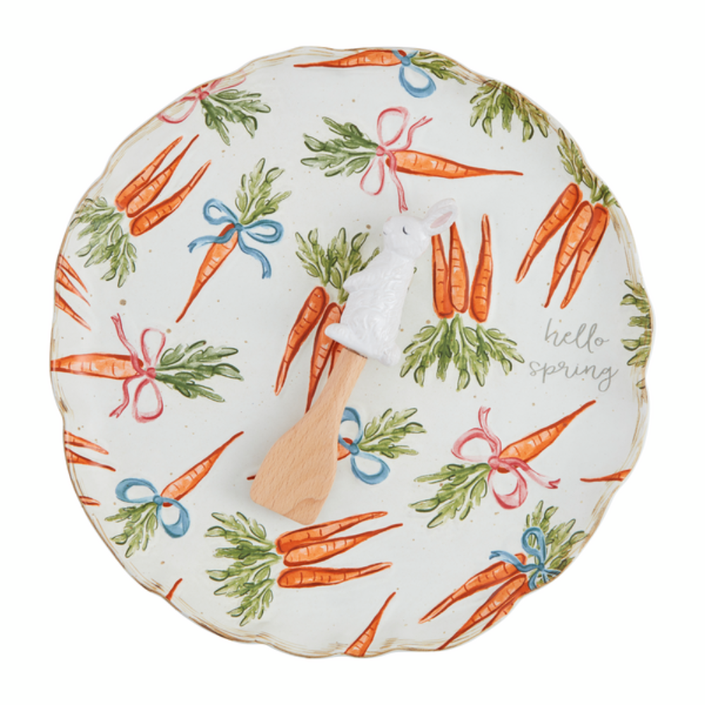 Carrot Pattern Platter Set