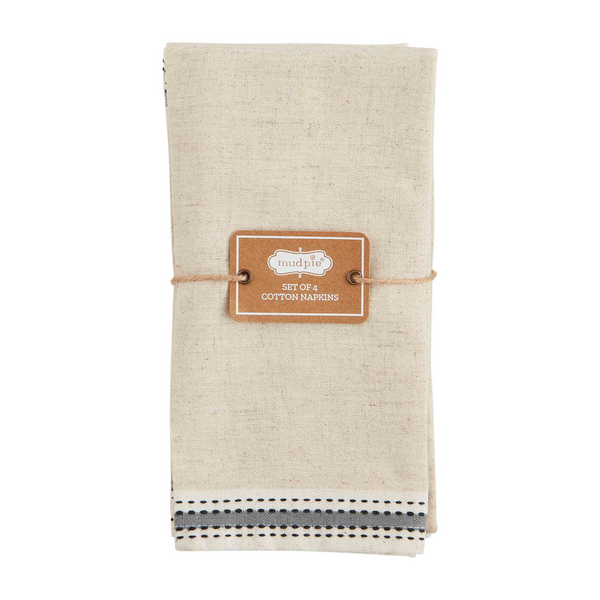 Gray Stripe Napkin Set — alternate view 2
