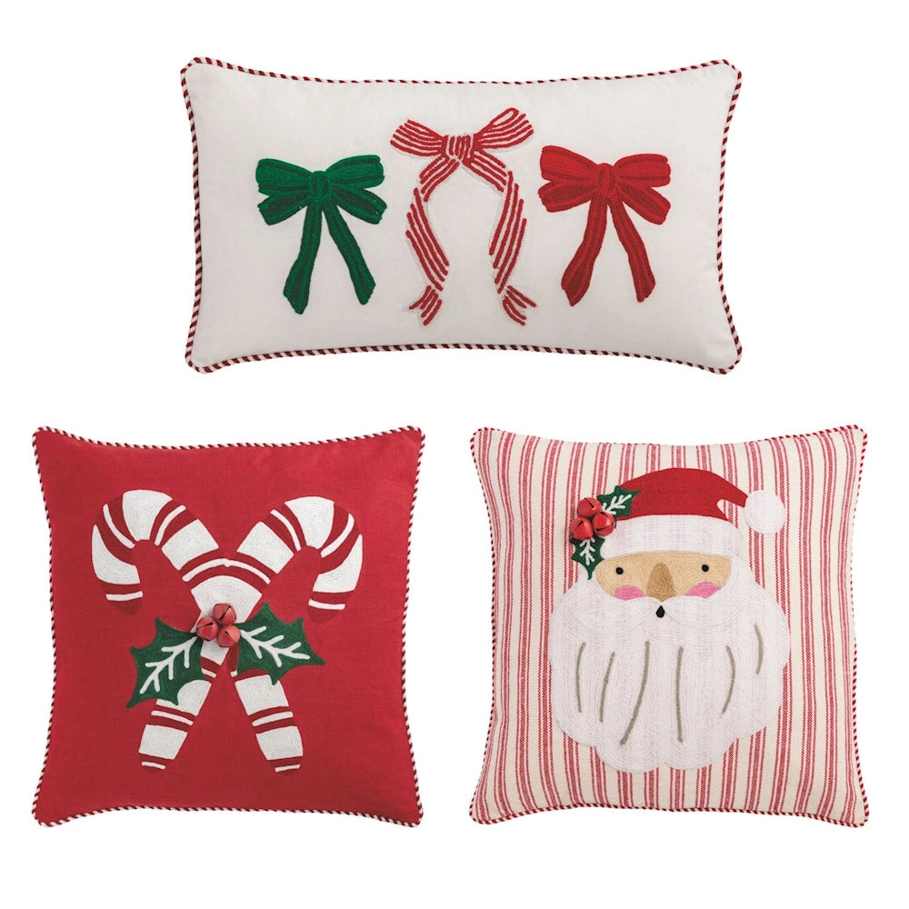 Whimsy Christmas Crewel Pillows — alternate view 2