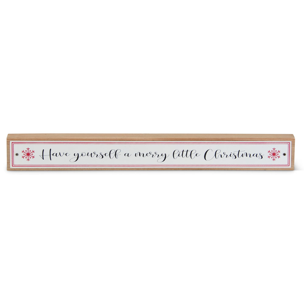 White & Red Enamel Holiday Message Signs — alternate view 2
