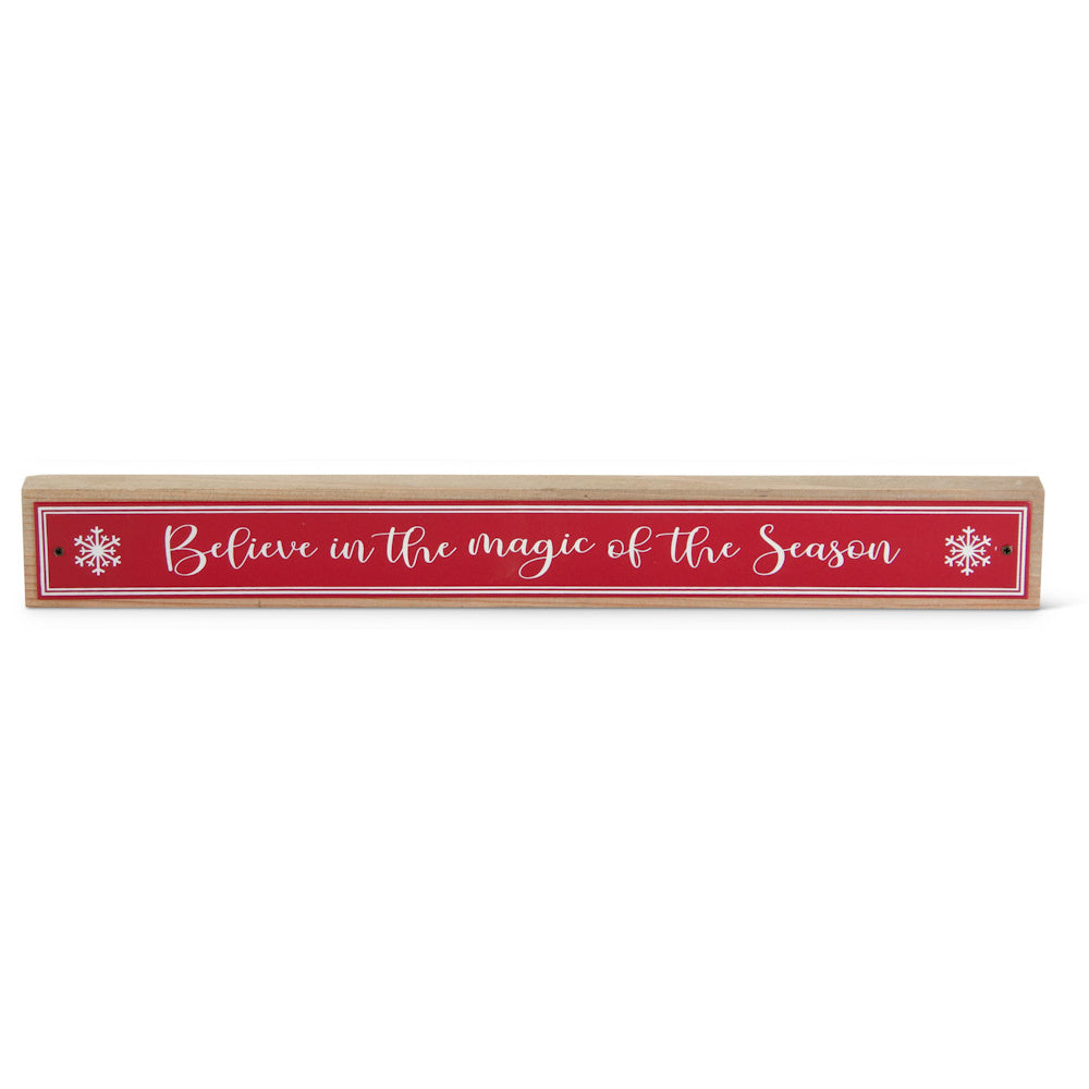 White & Red Enamel Holiday Message Signs — alternate view 4