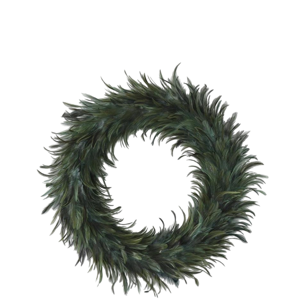 Wispy Green Feather Wreaths — alternate view 3