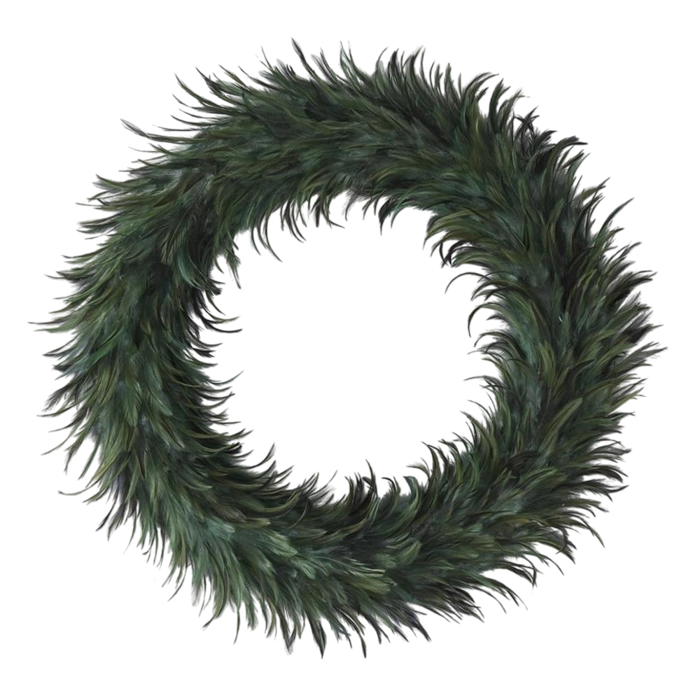 Wispy Green Feather Wreaths — alternate view 4
