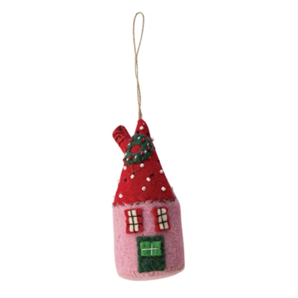 Handmade Wool Felt North Pole Village Ornament — alternate view 2