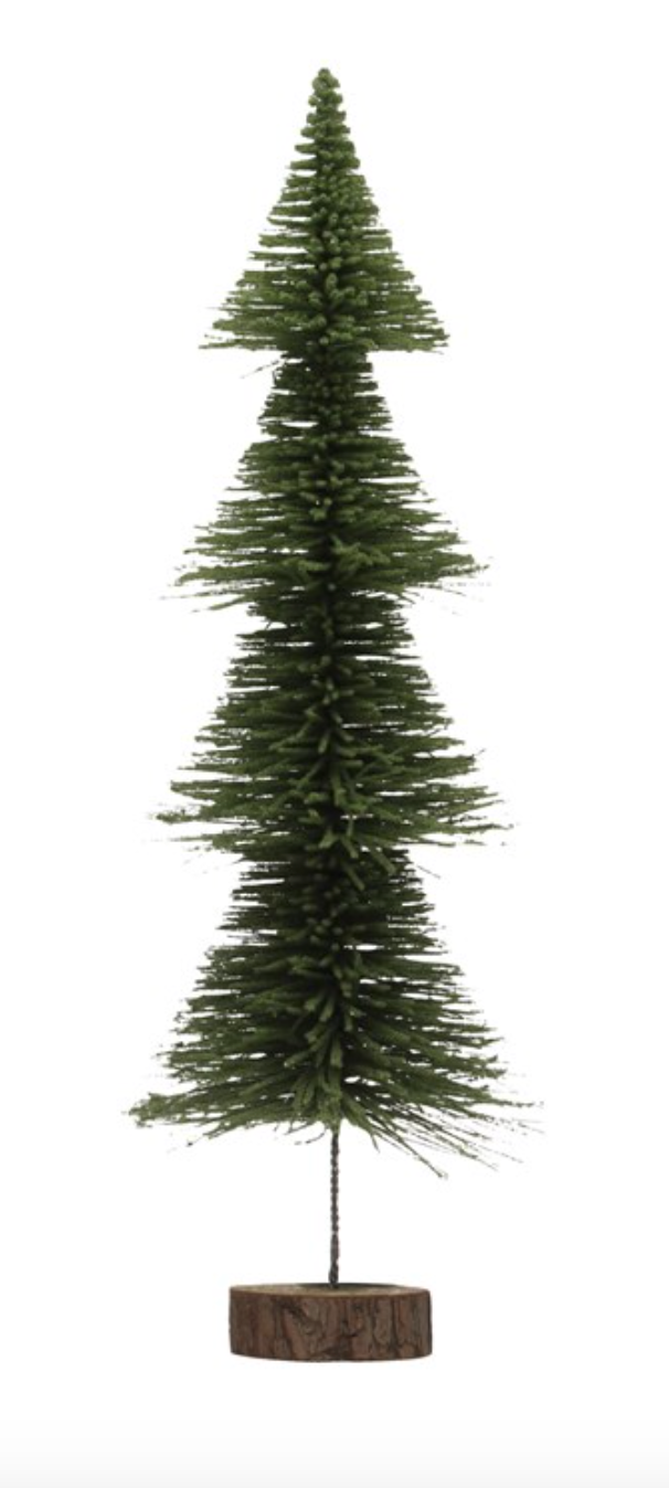 5" Round x 15"H Plastic Bottle Brush Tree