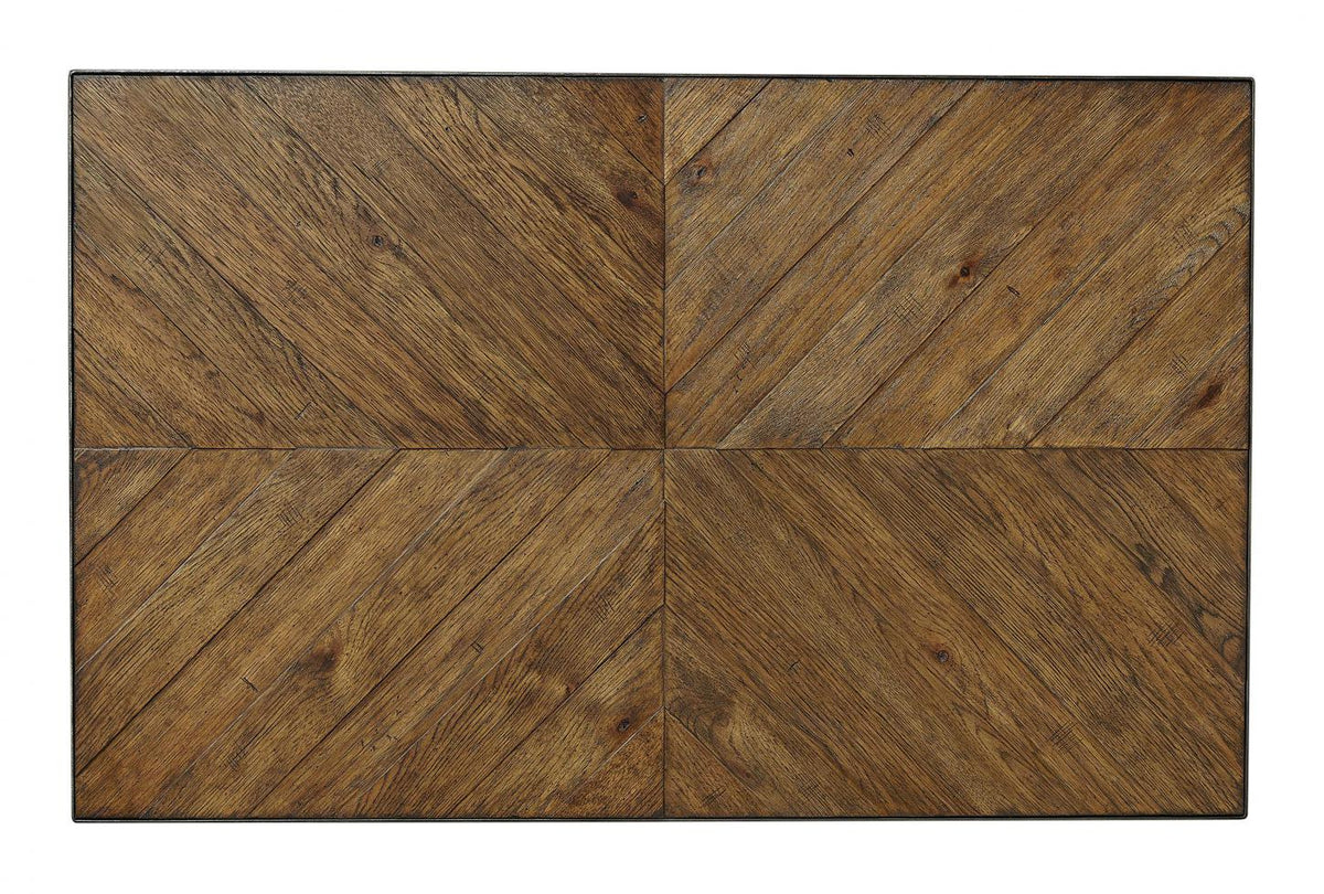Mosaic Cocktail Table With Wood Top — alternate view 2