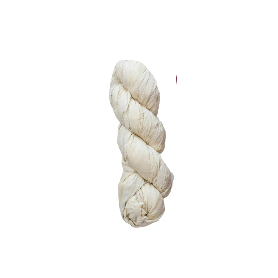 Silk Ribbon  Ivory Color (70-75 Yard)