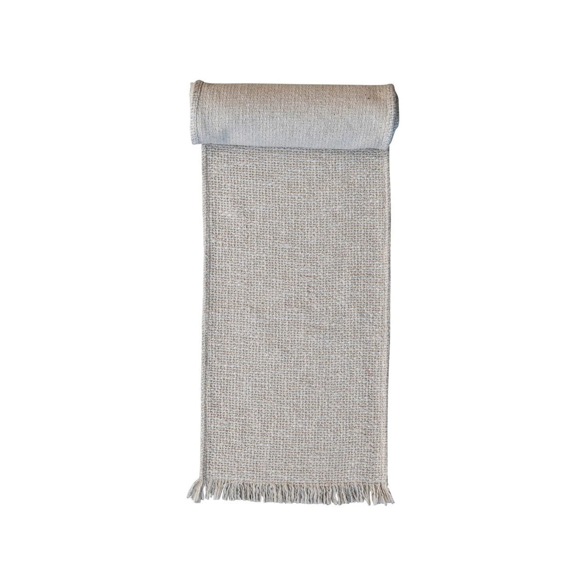 Cotton Table Runner With Metallic Gold Thread (108"x14") — alternate view 3