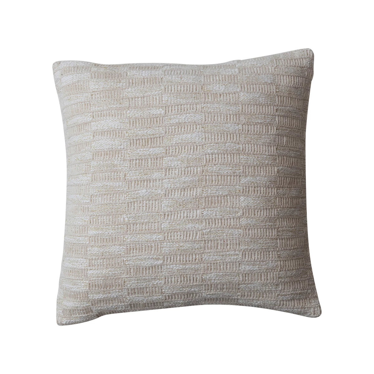 Cotton Blend Pillow With Gold Metallic Thread — alternate view 3