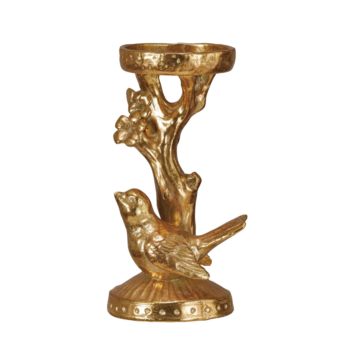 Resin Candle Holder With Bird & Twig — alternate view 2