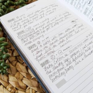 Five Year Journal Written One Line A Day - Navy Floral — alternate view 2