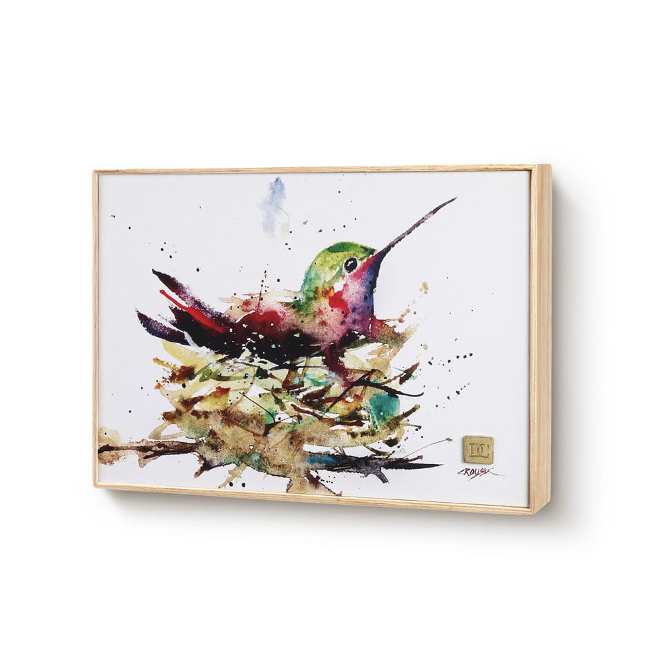Hummingbird in Nest Wall Art — alternate view 4